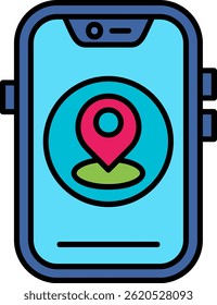 Location Line vector Icon Design
