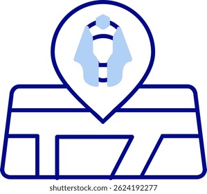 Location Line vector Icon Design