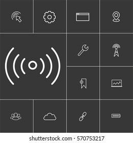 Location. Linear internet icons set. Universal internet icon to use in web and mobile UI. 