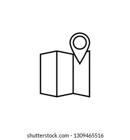 location, locator, map, navigate icon. Element of quadrocopter icon. Thin line icon for website design and development, app development. Premium icon