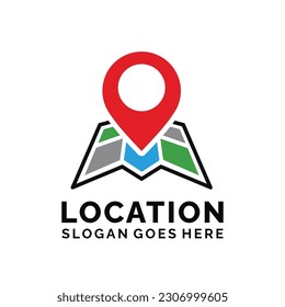 Location logo design vector illustration