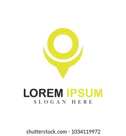 Location logo design vector maps illustration emblem isolated