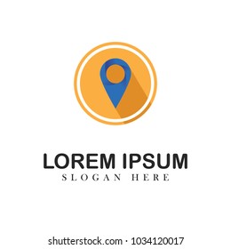 Location logo design vector maps illustration emblem isolated