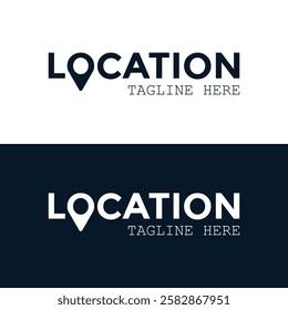 Location logo professional simple creative unique letter o modern design