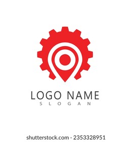 Location logo vector illustration business element and symbol