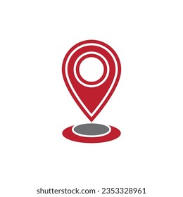 Location logo vector illustration business element and symbol