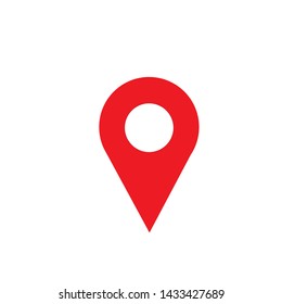 Location Logo Vector Pin Sign Flat Design