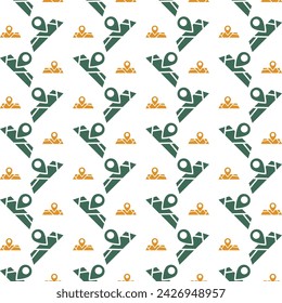 Location luxury repeating trendy pattern vector illustration background