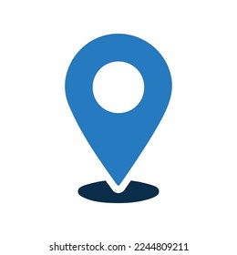 Location, Map, Address, Geographical Position icon. Simple editable vector graphics.