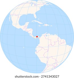 Location Map of Albrook 'Marcos A. Gelabert' Int. Airport (Panama, Panama, Panama). IATA-code: PAC. No labels at all.