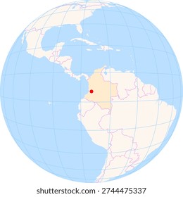 Location Map of Alfonso Bonilla Aragon Int. Airport (Cali, Valle Del Cauca, Colombia). IATA-code: CLO. No labels at all.