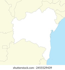 Location map of Bahia is a state of Brazil with neighbour state and country