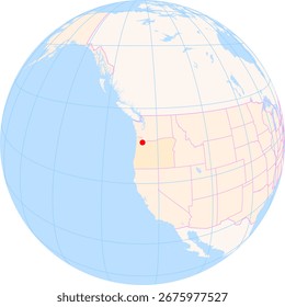 Mapa de Locación de Beaverton (Oregón) en Estados Unidos