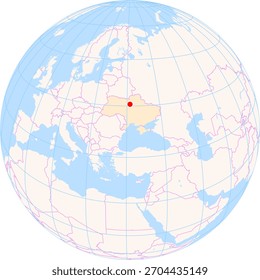 Location Map of Boryspil Int. Airport (Kiev, Kiev, Ukraine). IATA-code: KBP. No labels at all.