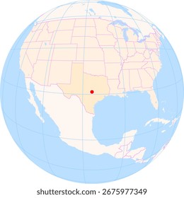 Mapa de Localização de Cedar Park (Texas) nos Estados Unidos
