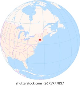 Localização Mapa de Chicopee (Massachusetts) nos Estados Unidos