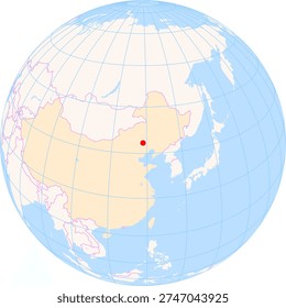 Location Map of Chifeng Airport (Chifeng, Inner Mongol, China). IATA-code: CIF. No labels at all.
