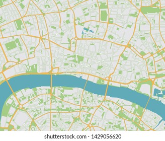 Location map of city for navigation