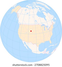 Location Map of Casper–Natrona County Int. Airport (Casper, Wyoming, United States). IATA-code: CPR. No labels at all.