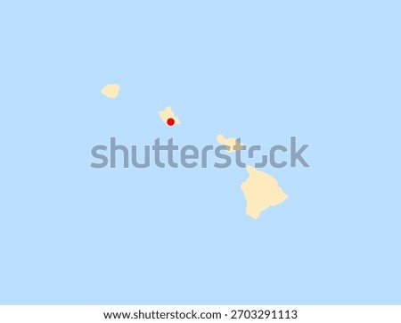 Location Map of Daniel K. Inouye Int. Airport (Honolulu, Hawaii, USA). IATA-code: HNL. No labels at all.