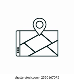 Mapa de ubicación Dirección Icono de posición Icono de Vector