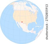 Location Map of El Paso Int. Airport (El Paso, United States). IATA-code: ELP. No labels at all.
