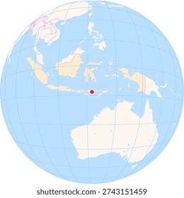 Location Map of Ende (H Hasan Aroeboesman) Airport (Ende, Nusa Tenggara Timur, Indonesia). IATA-code: ENE. No labels at all.