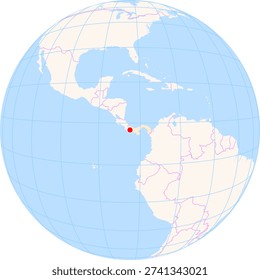 Location Map of Enrique Malek Int. Airport (David, Chiriqui, Panama). IATA-code: DAV. No labels at all.