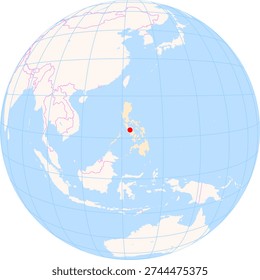 Location Map of Godofredo P. Ramos Airport (Caticlan, Aklan, Philippines). IATA-code: MPH. No labels at all.