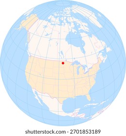 Location Map of Grand Forks Int. Airport (Grand Forks, United States). IATA-code: GFK. No labels at all.