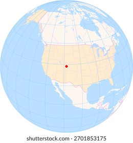 Mapa de Locación del Grand Junction Regional Airport (Grand Junction, Estados Unidos). Código IATA: GJT. No hay etiquetas en absoluto.