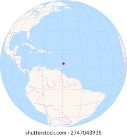 Location Map of Grantley Adams Int. Airport (Bridgetown, Christ Church, Barbados). IATA-code: BGI. No labels at all.
