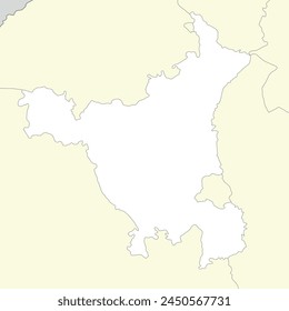 Location map of Haryana is a state of India with neighbour state and country