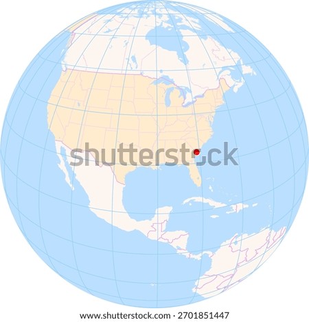 Location Map of Hilton Head Airport (Hilton Head Island, United States). IATA-code: HHH. No labels at all.