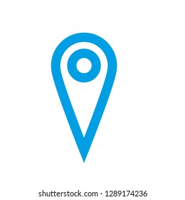 Location map icon, gps pointer mark