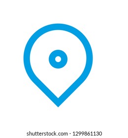 Location map icon, gps pointer mark