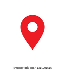 Location map icon, gps pointer mark - Vector 