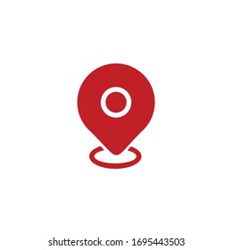 Location map icon, gps pointer mark