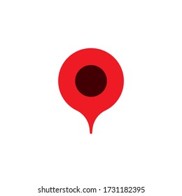 location map icon. gps pointer mark concept symbol, isolated on white background. Vector. EPS 10