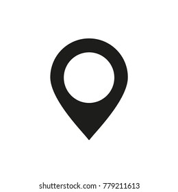 Location map icon, gps pointer mark