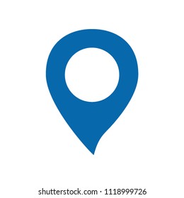 Location map icon isolated on white background. Vector illustration. Flat style, Pointer sign, symbol