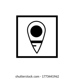 Location Map icon or logo isolated sign symbol vector illustration - high quality black style vector icons
