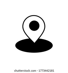 Location Map icon or logo isolated sign symbol vector illustration - high quality black style vector icons
