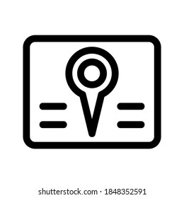 Location Map icon or logo isolated sign symbol vector illustration - high quality black style vector icons
