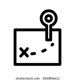 Location Map icon or logo isolated sign symbol vector illustration - high quality black style vector icons

