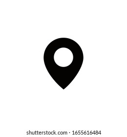 icono de mapa de ubicación en un fondo blanco
