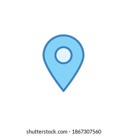 in location map icon, Pin Maps, Map Pin icon Symbols vector illustration