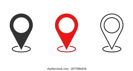 Location map icon. Location pin. Vector icon