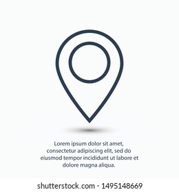 location, map icon vector illustration EPS10.