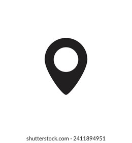 location map icon vector isolated